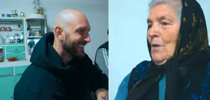 Cătălin Bordea, bunica Aspazia / Foto: captură video YouTube
