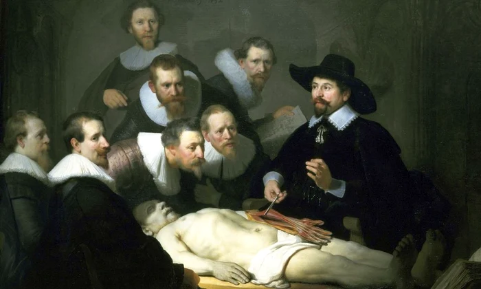 «Lecția de anatomie a dr  Tulp» de Rembrandt – emblemă a anatomiei moderne jpeg