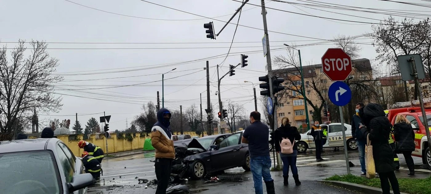 Accident în Calea Aradului FOTO debanat