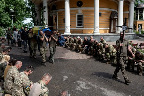 Kiev înmormântări 112 zile de război Ucraina -Rusia . FOTO Gettyimages