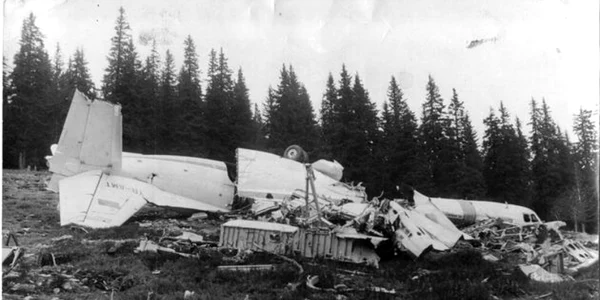 Fotografie de la accidentul aviatic din 1970 foto Clujeanul 