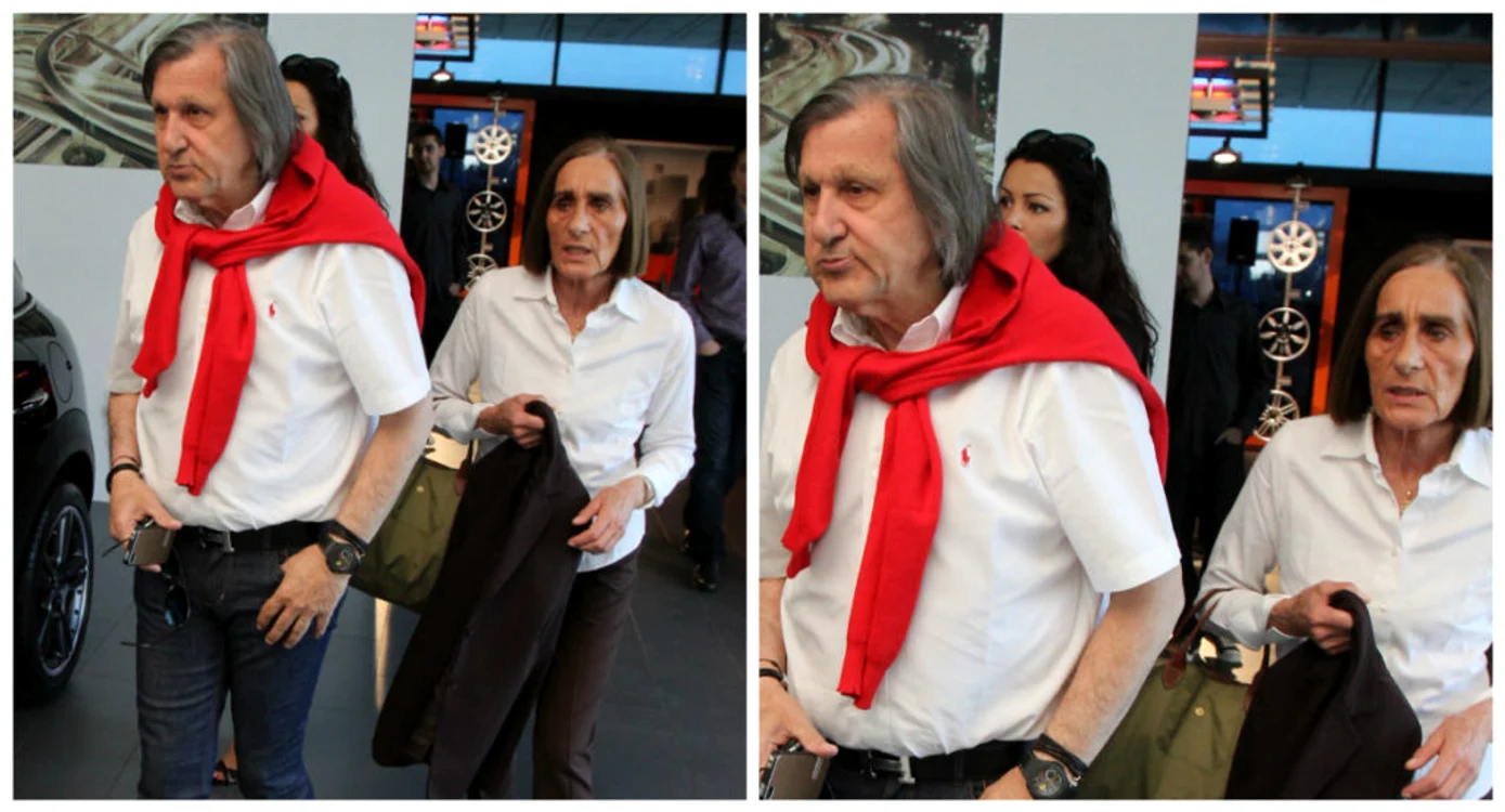 Ilie Năstase alături de Georgeta, sora lui 