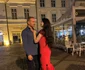 Medana și Alin Oprea, în Piața Mare din Sibiu foto: Click!