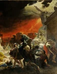 Ultima zi a orașului Pompeii, pictură de Karl Brullov (Google Art Project / Wikimedia Commons)