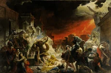 Ultima zi a orașului Pompeii, pictură de Karl Brullov (Google Art Project / Wikimedia Commons)
