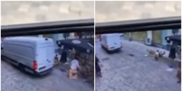  Duba loveste o terasa din Bruxelles FOTO captură video 