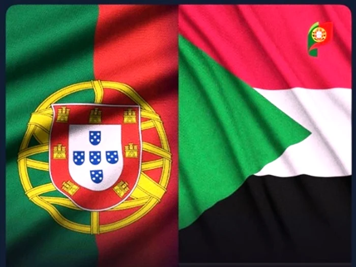 Steagurile Portugaliei și Sudanului FOTO: X