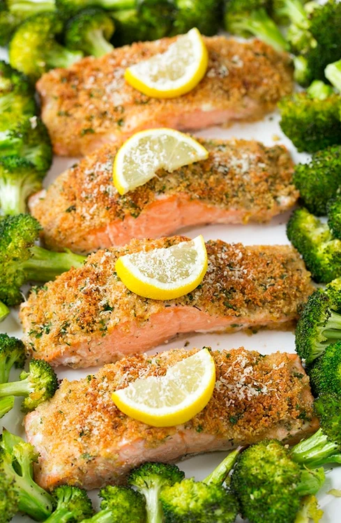 lemon parmesan crusted salmon with roasted broccoli4 srgb jpeg