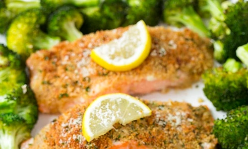 lemon parmesan crusted salmon with roasted broccoli4 srgb jpeg