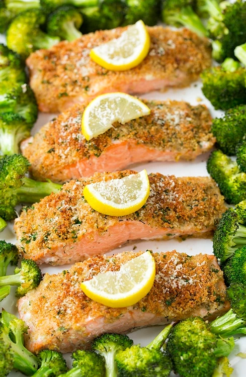 lemon parmesan crusted salmon with roasted broccoli4 srgb jpeg