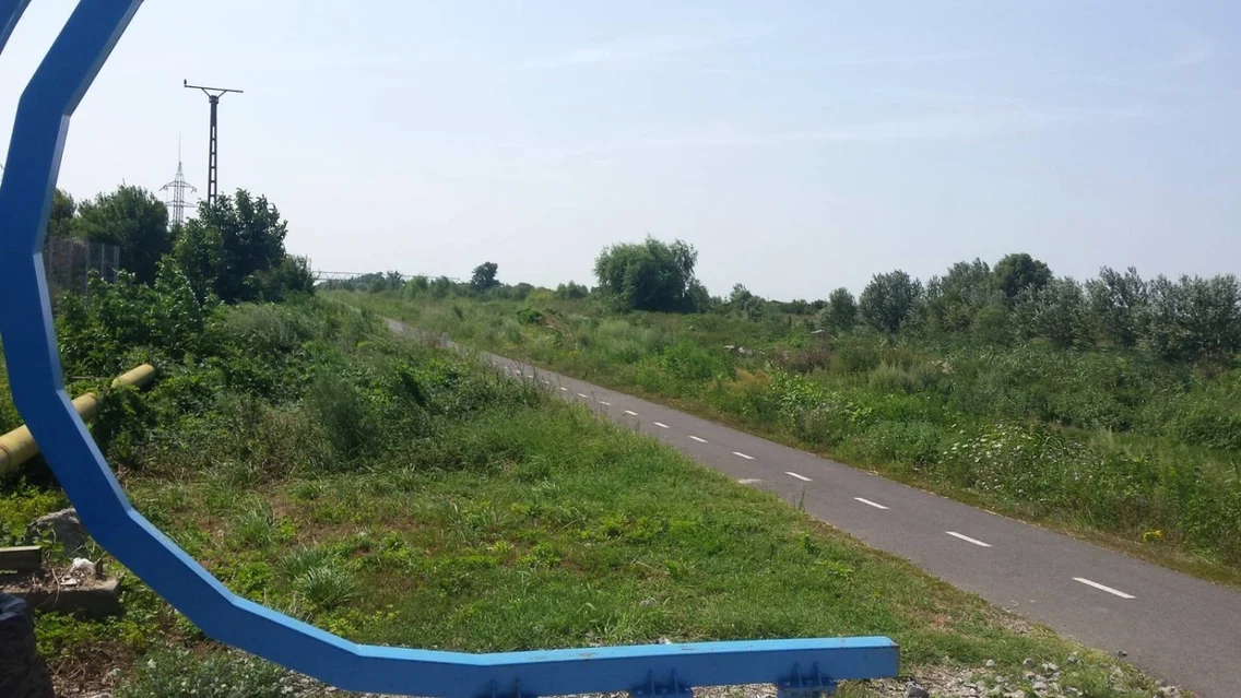 Pista de biciclete de pe digul Begăi FOTO Ştefan Bot