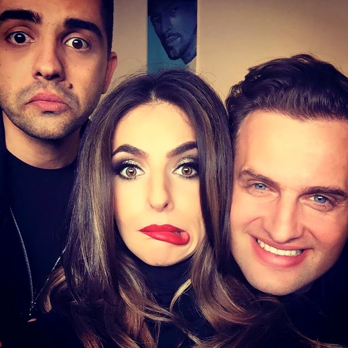 Mellina, alături de Sorin Brotnei și Mihai Gruia