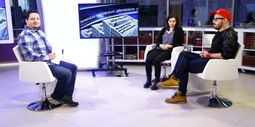 Cătălin Anchidin şi Florentina Ciuvercă la Adevarul Live FOTO David Muntean 