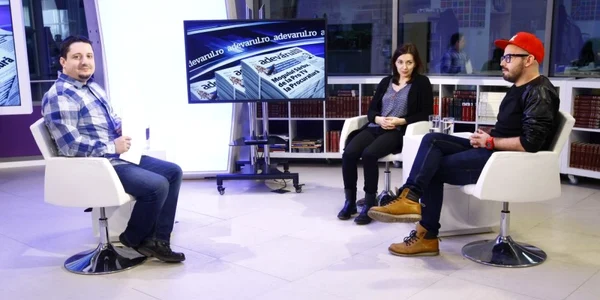 Cătălin Anchidin şi Florentina Ciuvercă la Adevarul Live FOTO David Muntean 