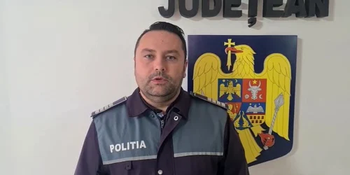 Ionuț Machidon, șeful Postului de Poliție Hulubești, județul Dâmbovița. FOTO IPJ Dâmbovița