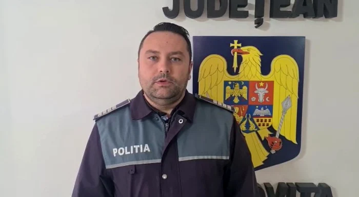 Ionuț Machidon, șeful Postului de Poliție Hulubești, județul Dâmbovița. FOTO IPJ Dâmbovița