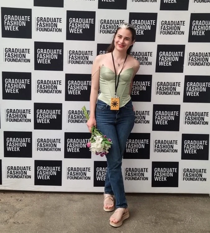 Flavia Nistor, singura româncă de la Graduate Fashion Week 2023 (Foto-arhivă personală)