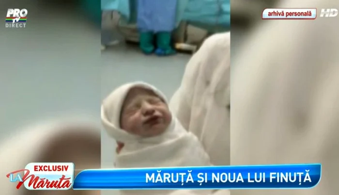 Mihai Gruia a filmat naşterea fetiţei sale