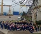 Protest la Șantierul Naval Mangalia FOTO BNS
