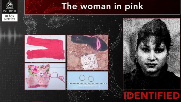 Identitatea „femeii în roz”, dezvăluită la 20 de ani după moartea sa în Spania FOTO: Interpol