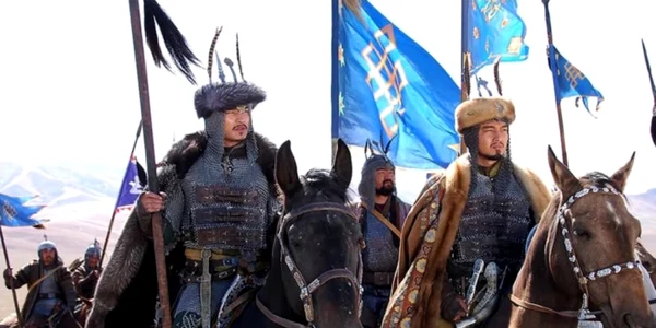 Secventa de la turnarea unui serial despre istoria Kazahstanului FOTO Kazakfilm