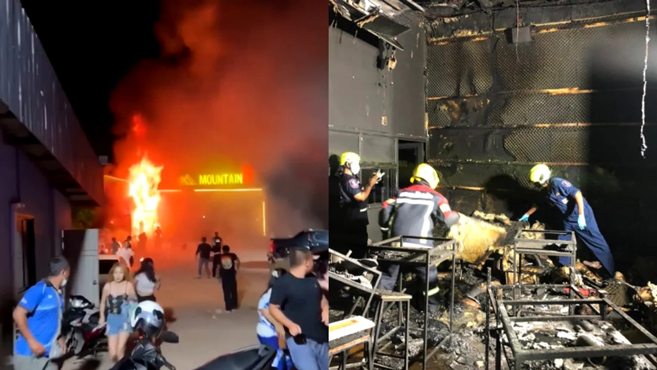 Un incendiu puternic a izbucnit într-un club din Thailanda 