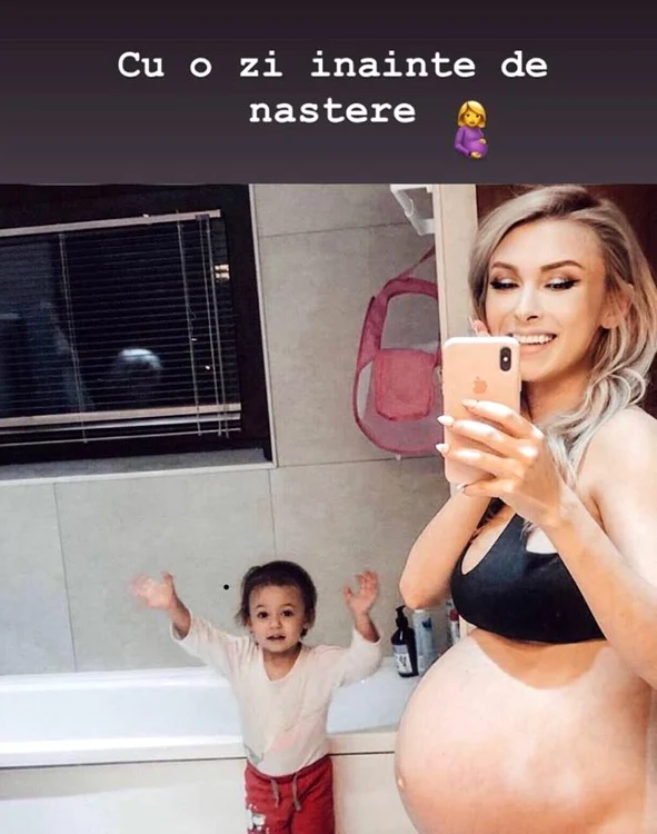 Aşa arăta Andreea Bălan cu o zi înainte de a naşte