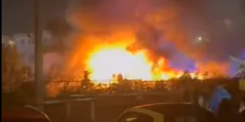 Incendiu în Iași FOTO Captură video