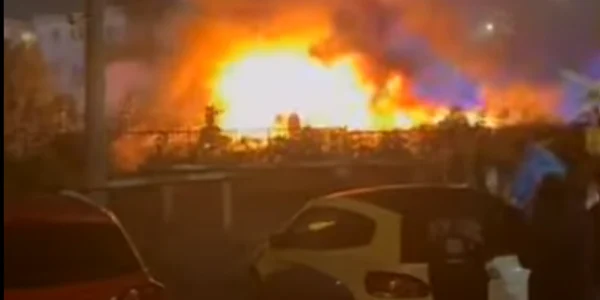 Incendiu în Iași FOTO Captură video