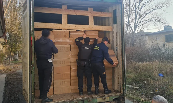 Captură de țigări în județul Constanța FOTO Poliția de Frontieră