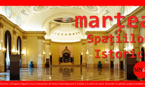 Mai multe posibilități de vizitare a spațiilor istorice din fostul Palat Regal! png