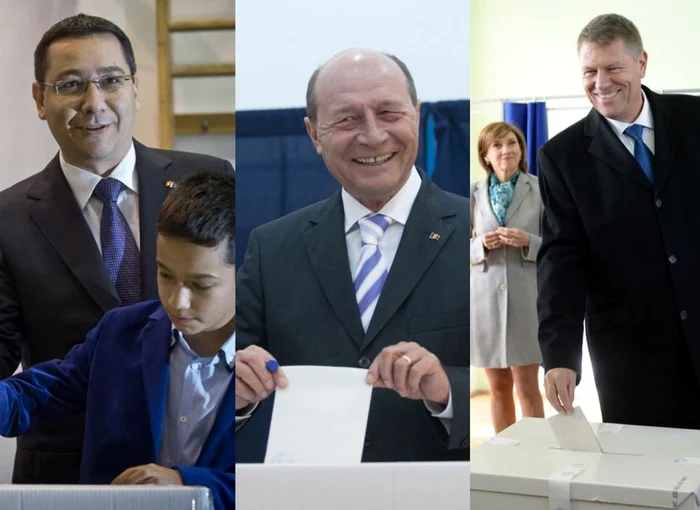 Victor Ponta, Traian Băsescu şi Klaus Iohannis FOTO Mediafax