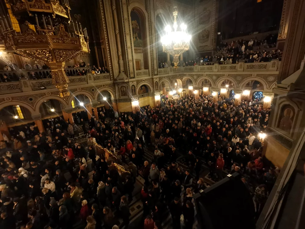 Slujba de Înviere de la Catedrală FOTO Ștefan Both