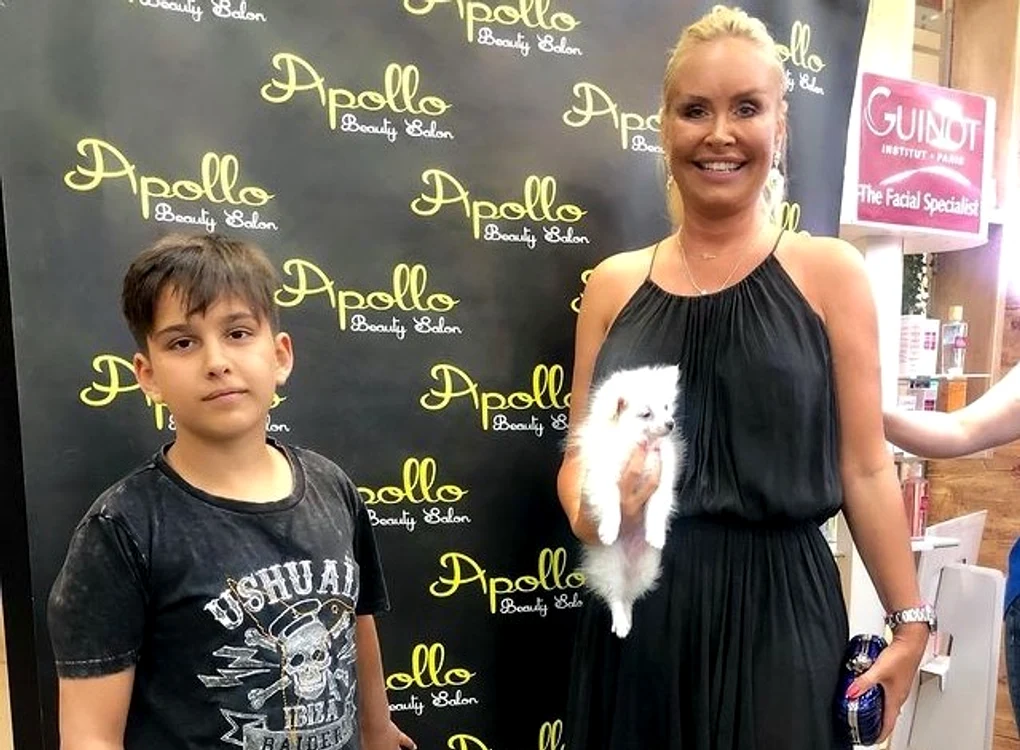 Vica Blochina și Victor Pițurcă au un fiu, Edan (14 ani)foto: arhiva personală