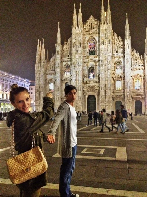 Adela Popescu şi Radu Vâlcan au vizitat principalele obiective turistice ale Parisului. (foto: arhiva personală)