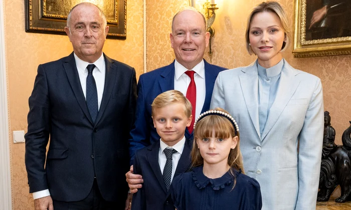 Printul Jacques si Printesa Gabriella, Printul Albert si Printesa Charlene la numirea lui Didier Guillaume   Palatul Princiar (1) jpg