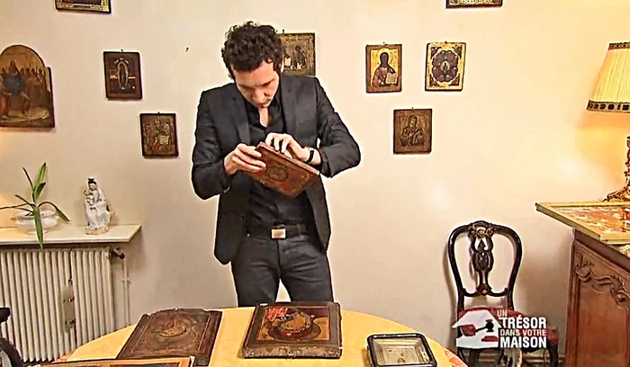 Iată imagini din emisiunea în care franţuzoaica a vândut obiecte de artă