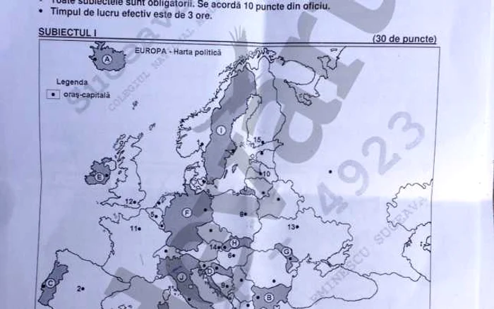 Subiecte geografie