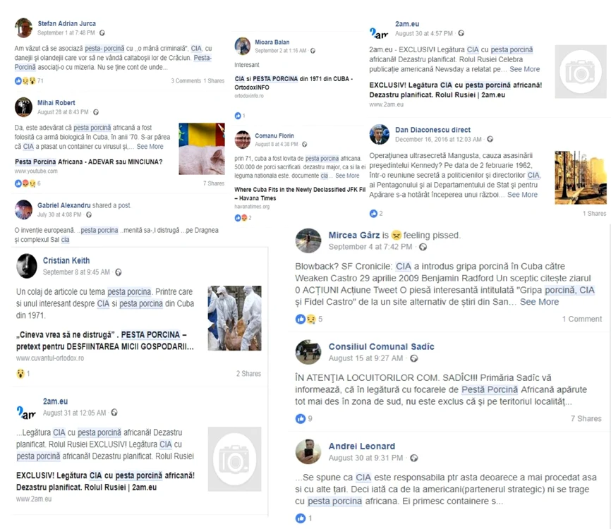 Colaj cu „reţeaua românească“ a răspândirii dezinformării cu „laboratoarele CIA“ şi PPA
