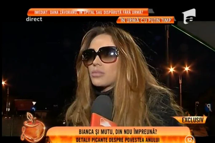Bianca Drăguşanu evită să vorbească despre relaţia cu Adi Mutu