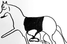 Descoperire importantă făcută de arheologi: caii hunilor apar în picturi rupestre din China înainte de Hristos jpeg
