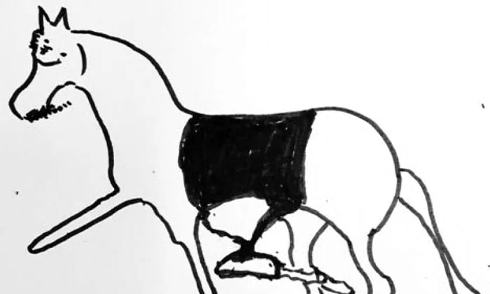 Descoperire importantă făcută de arheologi: caii hunilor apar în picturi rupestre din China înainte de Hristos jpeg