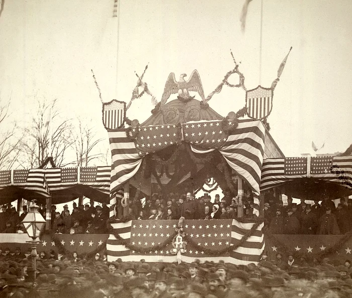 Ceremonia de inaugurare a președintelui James Garfield (© Library of Congress)