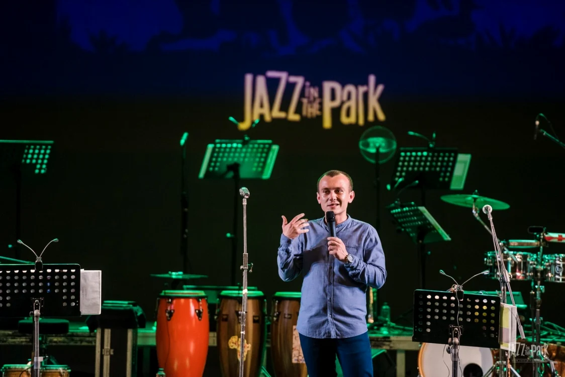 Directorul festivalului, Alin Vaida. FOTO: Jazz in the Park