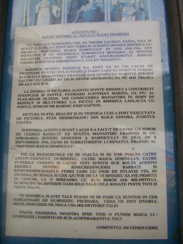 Document care certifică legătura între Biserica pentru Femei și Mănăstirea Frăsinei Foto Daciana Stoica exclusiv pentru Adevărul jpg