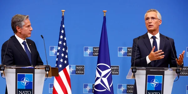 Conferinta de presa Blinken si Stoltenberg la Bruxelles FOTO EPA EFE jpg