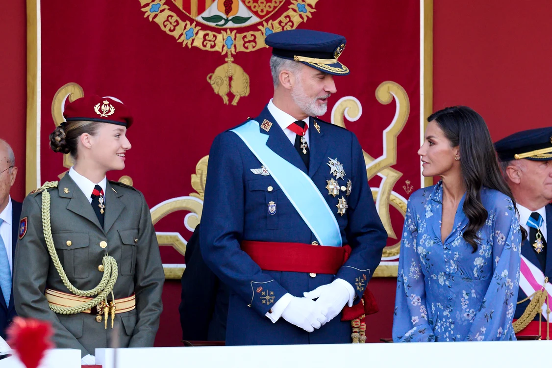 Regele Felipe, Regina Letizia și Leonor, de Ziua Spaniei foto GettyImages 1731453314 jpg