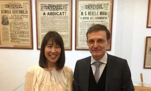 Ayako Funatsu, în ie românească, la evenimentul găzduit de Biblioteca Academiei, l a impresionat chiar și pe Ioan Aurel Pop, președintele Academiei Române jpeg