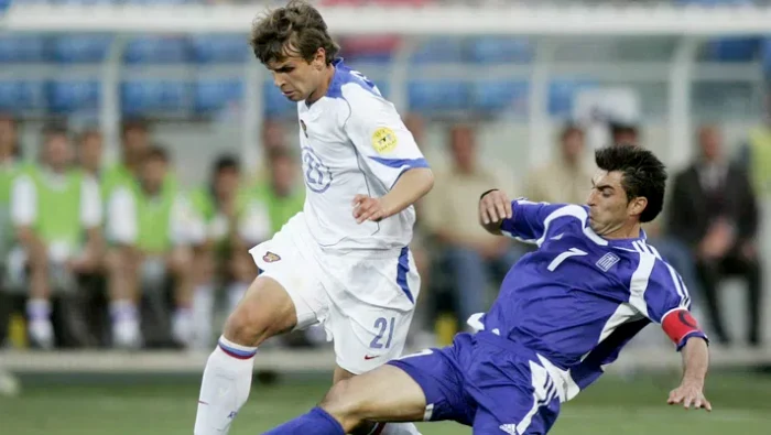 Bugayev, la Euro 2004, contra Greciei