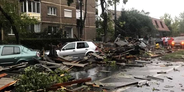 Timişoara în imagini după furtuna de duminică FOTO Facebook/Info Trafic jud. Timiş
